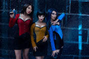Playgirl Black & Blue Cotton Bolero Shrug Top