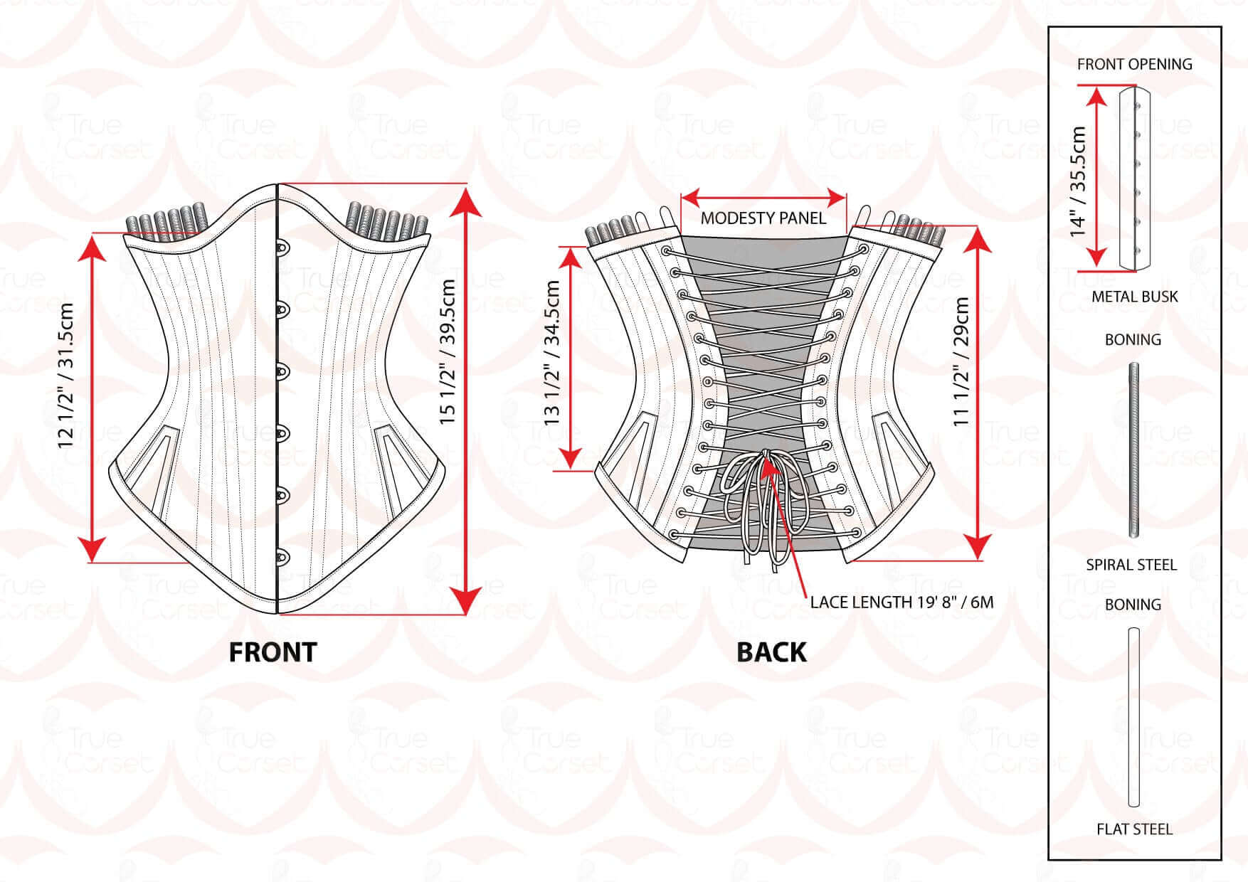 Musketeer Waist Training Steampunk Corset