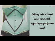 Corset d'entraînement à la taille en coton menthe 24 baleines Curvella